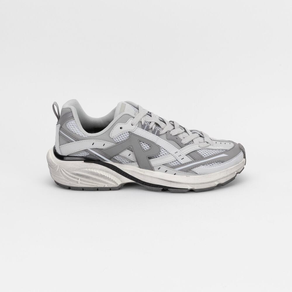 Represent Men Storm Runner Low Top Sneakers Gray Size 13US /46EU